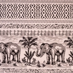 Soft textilbőr-Elefántos szövet kombináció