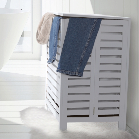 Szennyeskosár, fehér, MENORK raktárról