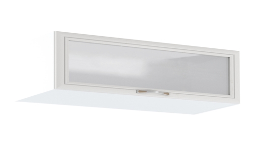 Felsőszekrény G80KS üveggel, fehér/sosna Andersen, SICILIA raktárról