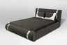 Design2 franciaágy S28 sötétbarna
