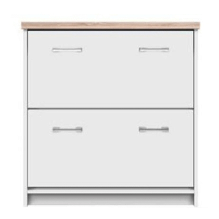 Cipősszekrény 2k, DTD laminált, fehér/tölgy sonoma, TOPTY TYP 11 raktárról