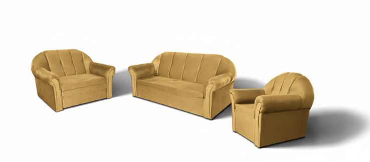 Alaba 3-2-1 ülőgarnitúra S45 sárga raktárról