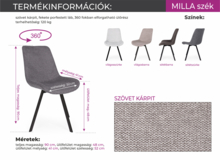 Milla-szek_meretrajz